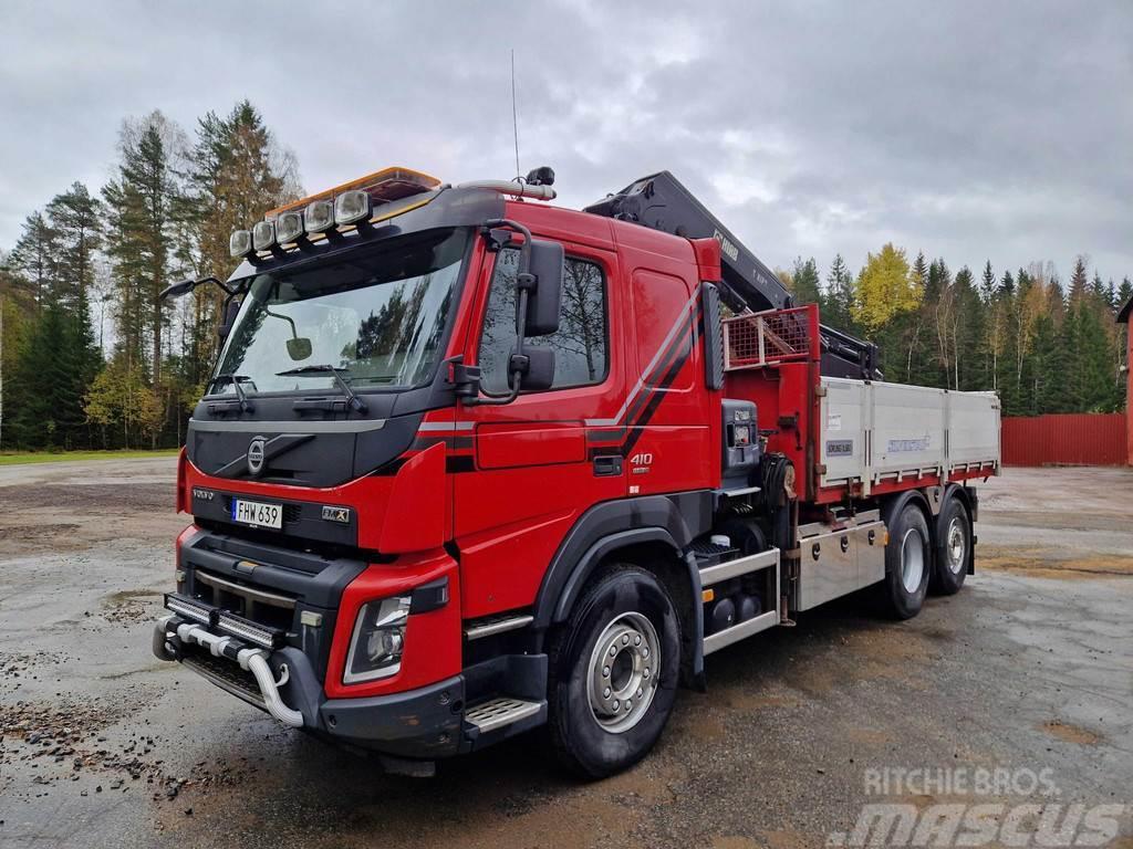 Volvo FMX 410 6x2*4 HIAB 192 E5 / BOX L=5000 mm Kiper tovornjaki