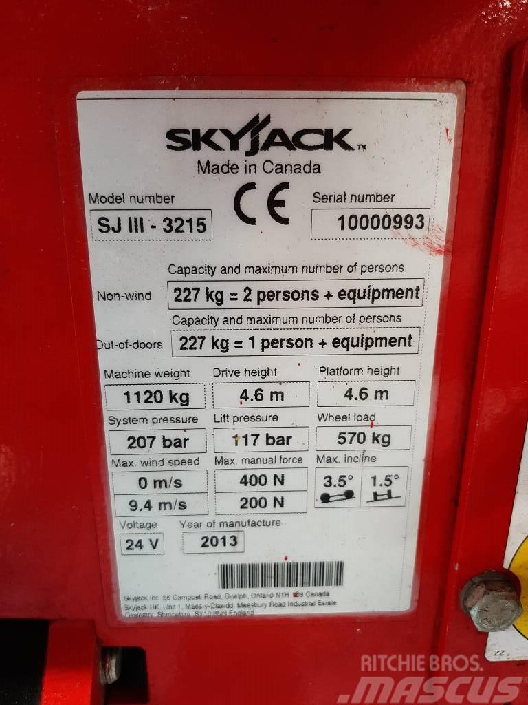 SkyJack SJIII 3215 Škarjaste dvižne ploščadi