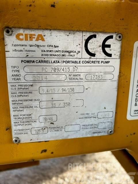 Cifa PC 709 / 415 D7 Kamionske črpalke za beton