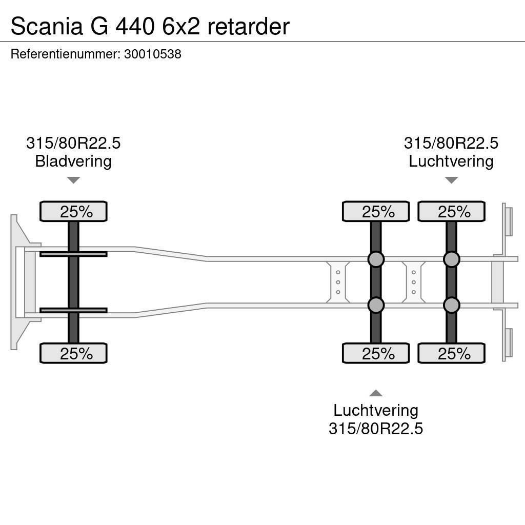 Scania G 440 6x2 retarder Tovornjaki-šasije