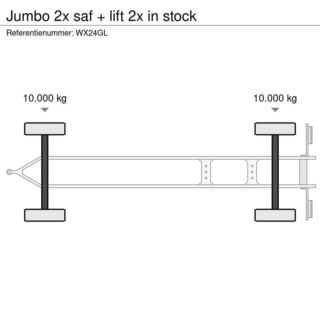 Jumbo 2x saf + lift 2x in stock Prikolice zabojniki