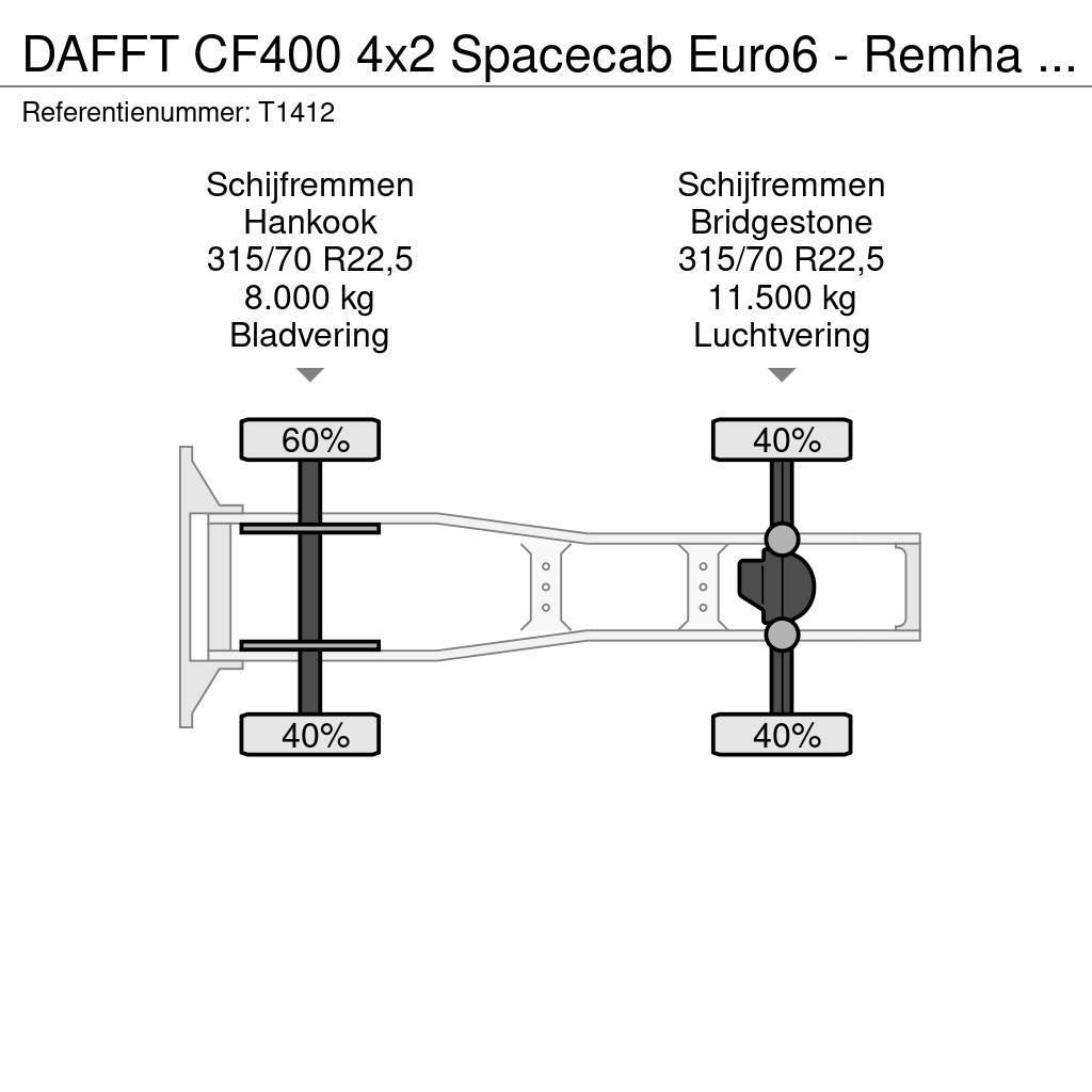 DAF FT CF400 4x2 Spacecab Euro6 - Remha - 615.000km - Vlačilci