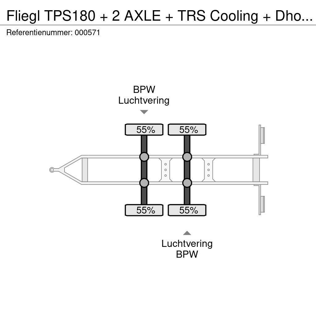Fliegl TPS180 + 2 AXLE + TRS Cooling + Dhollandia Lift Prikolice hladilniki