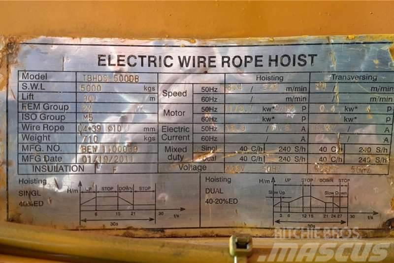  Tusker Electric Wire Rope Hoist 5 Ton Drugi tovornjaki