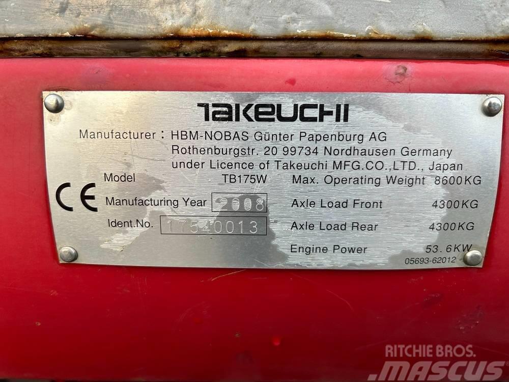 Takeuchi TB175W Midi bagri 7t – 12t
