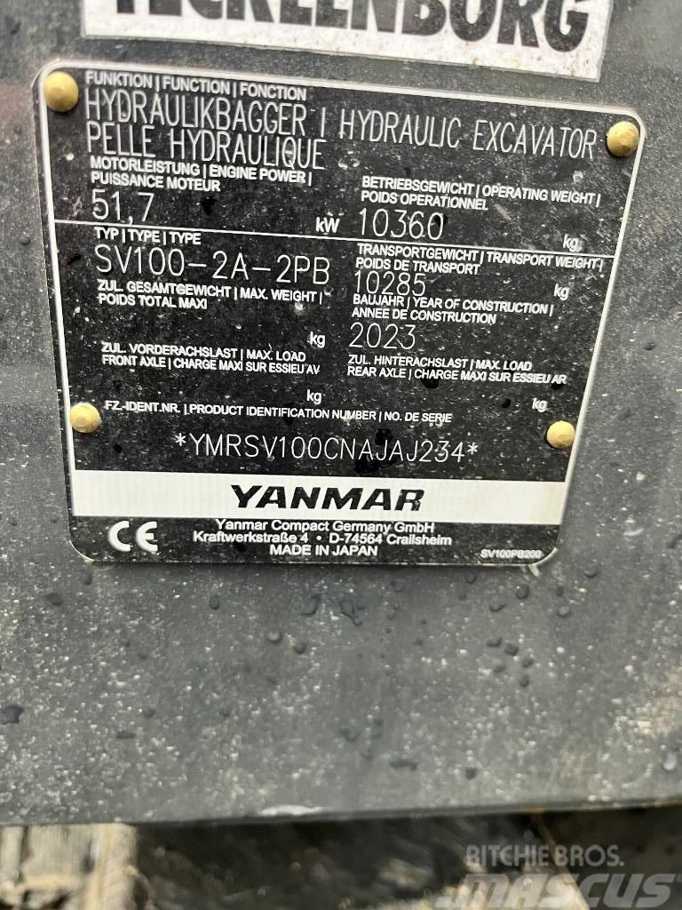 Yanmar SV100-2A 2PB Verstellausleger Powertilt HS08 Midi bagri 7t – 12t