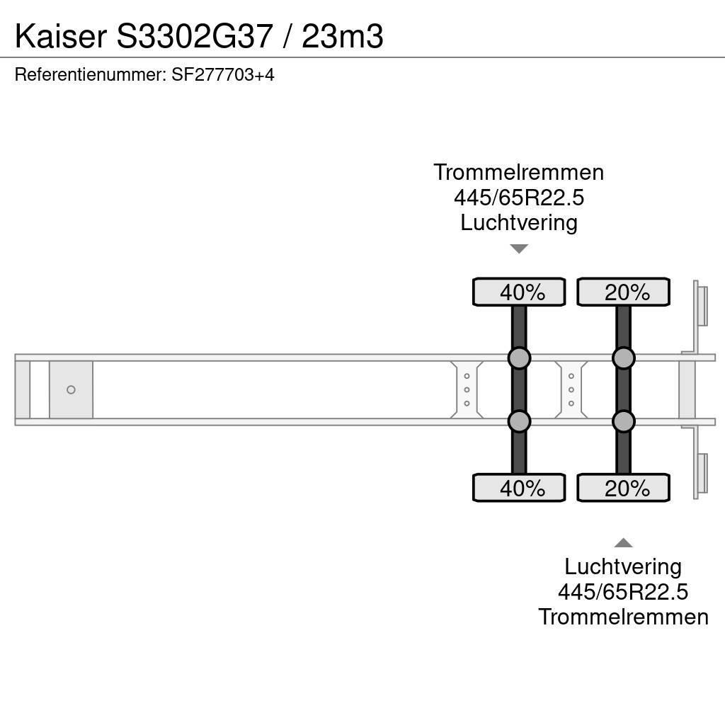 Kaiser S3302G37 / 23m3 Polprikolice prekucniki - kiper