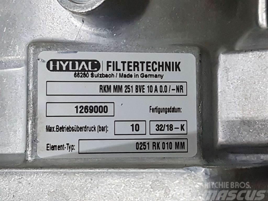  Hydac RKM MM 251 BVE 10 A 0.0/-NR-1269000-Filter Hidravlika