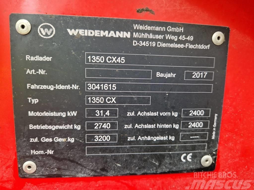 Weidemann 1350 CX45 Hoflader Radlader Hofschlepper Čelni nakladalci in kopači