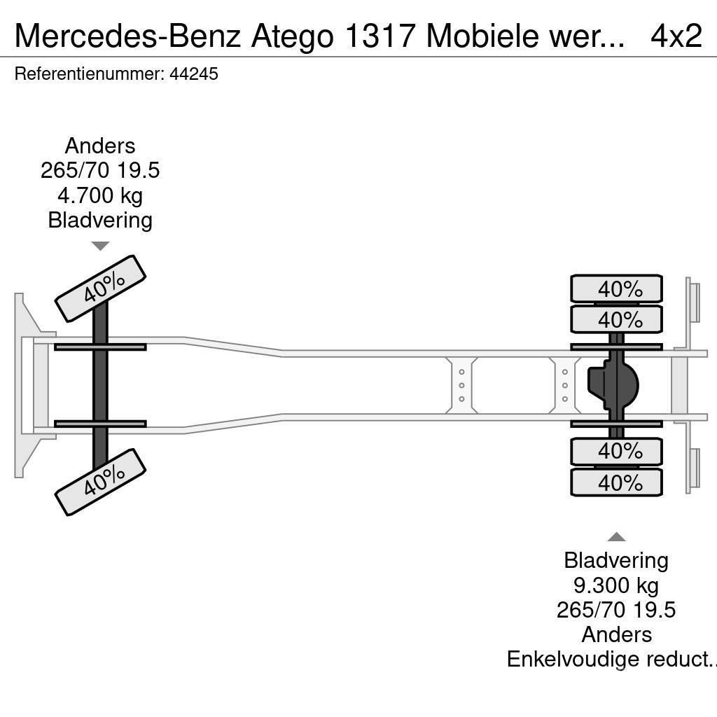 Mercedes-Benz Atego 1317 Mobiele werkplaats + ROM zuigtank Tovornjaki zabojniki