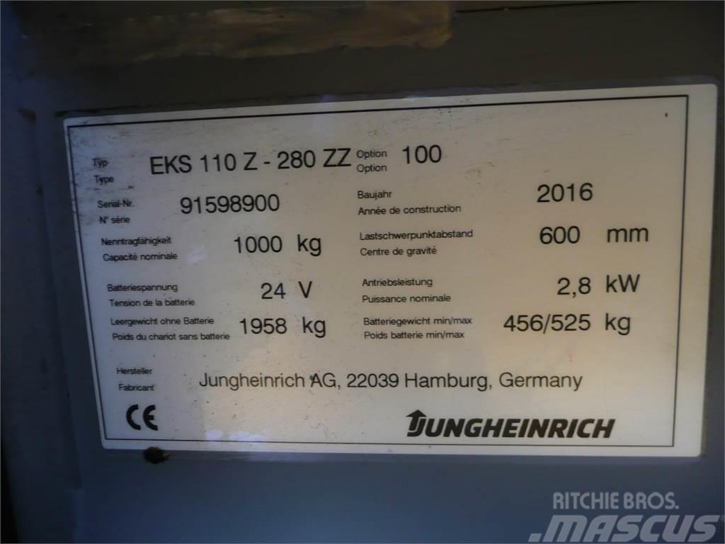 Jungheinrich EKS 110 Z 280 ZZ Visokodvižni komisionirni viličar