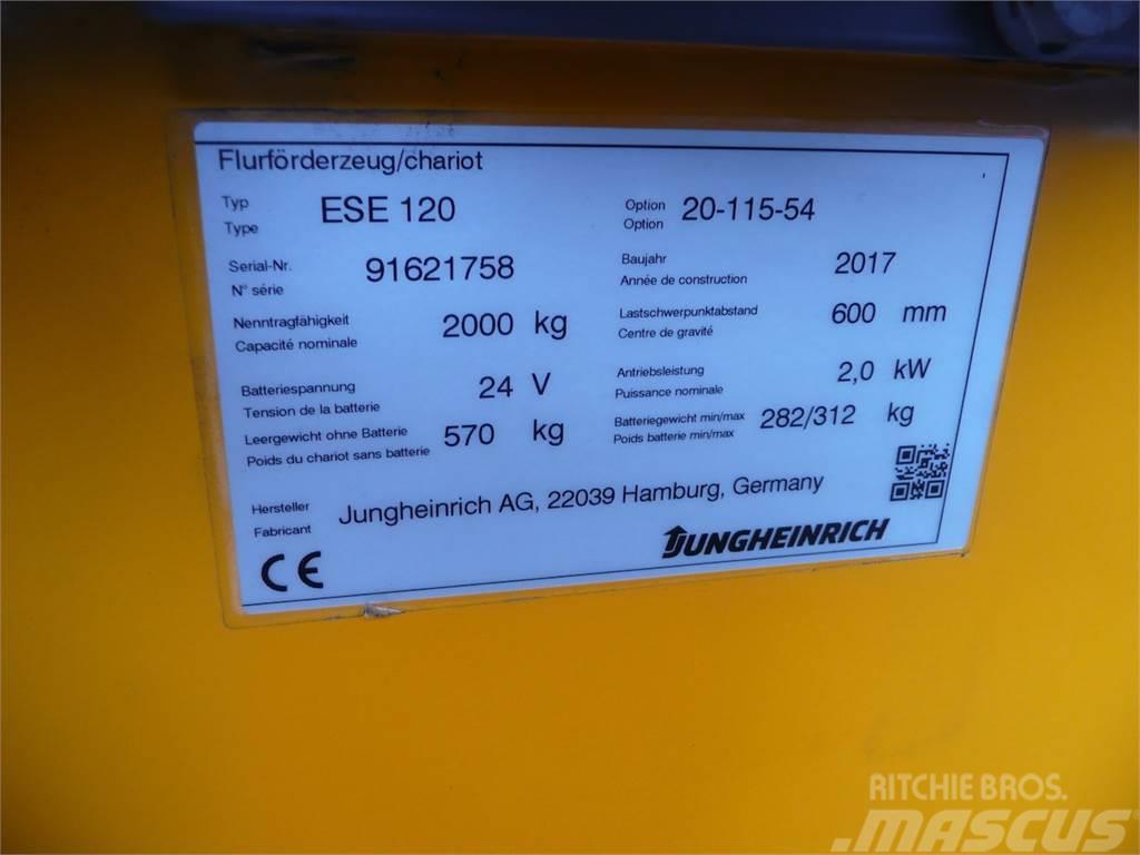 Jungheinrich ESE 120 Električni nizko dvižni viličar s stojiščem
