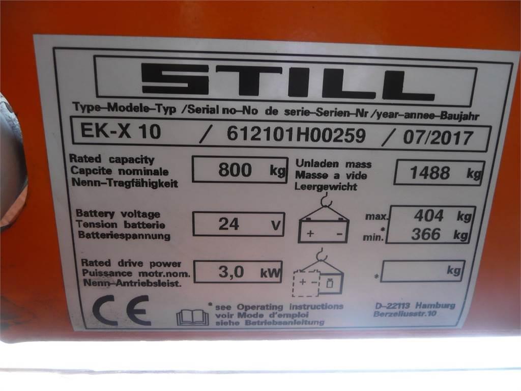Still EK-X10 Visokodvižni komisionirni viličar
