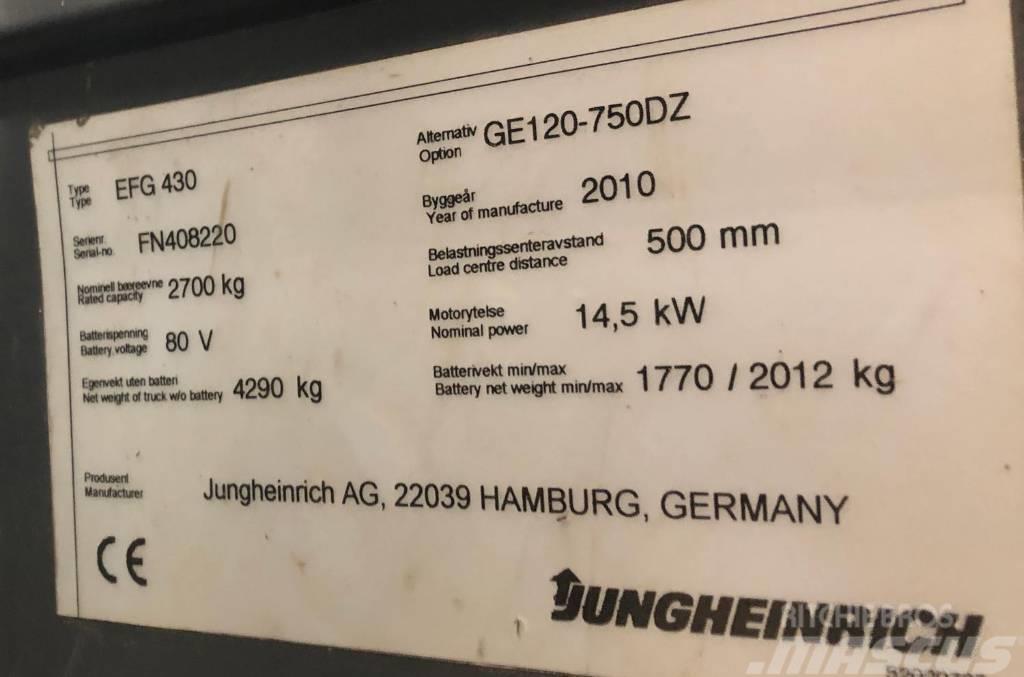 Jungheinrich EFG430 Električni viličarji