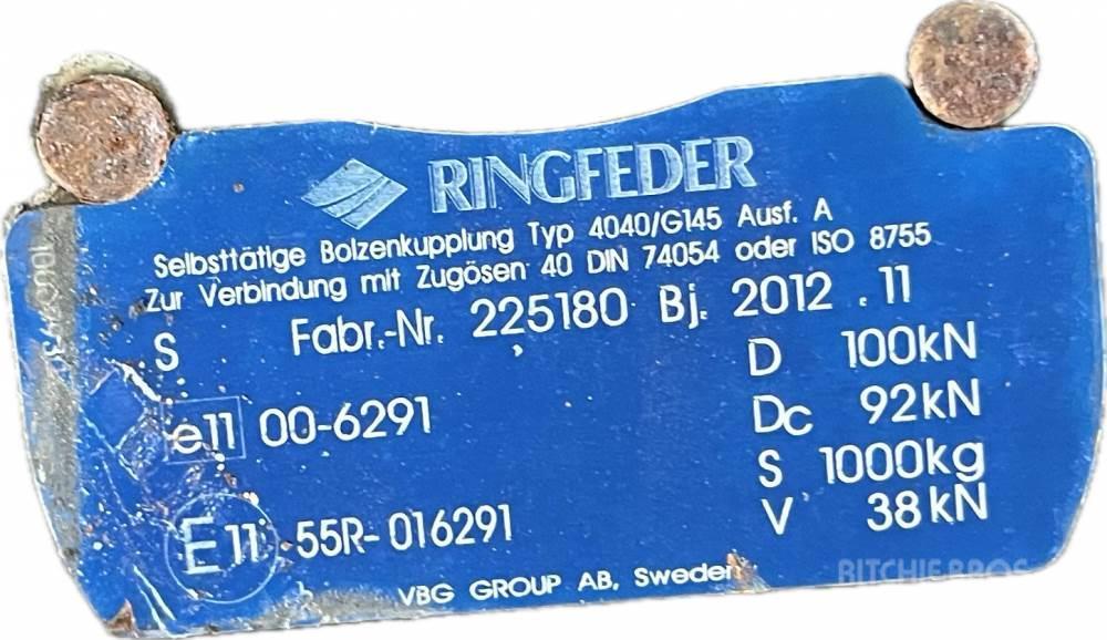MAN TGL ZADNÍ PŘÍČKA SE ZÁVĚSEM RINGFEDER 4040/G145, 1 Druge komponente