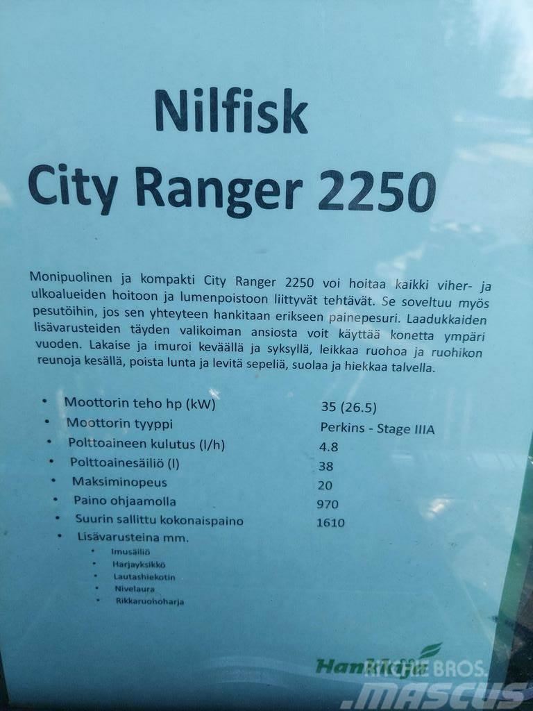  MUUT YMPÄRISTÖKONEET NILFISK CITY RANGER 2250 Druga komunalna oprema