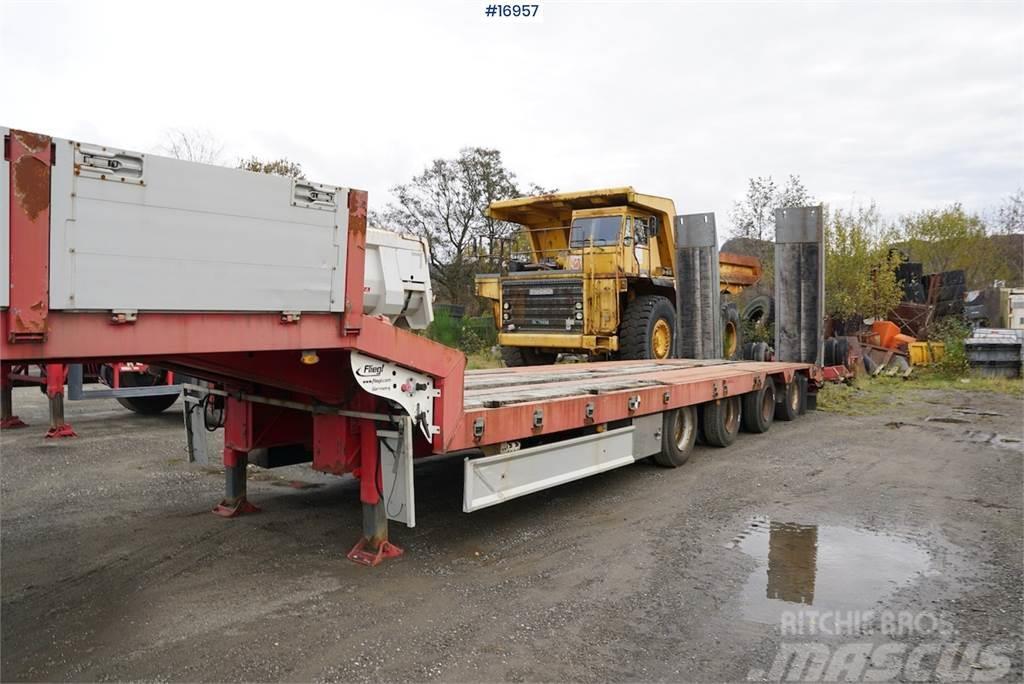 Damm 4 axle machine trailer with ramps and manual widen Druge prikolice