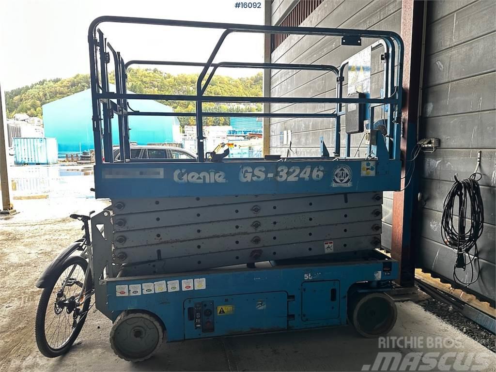 Genie GS 3246 Scissor lift. Delivered certified Škarjaste dvižne ploščadi