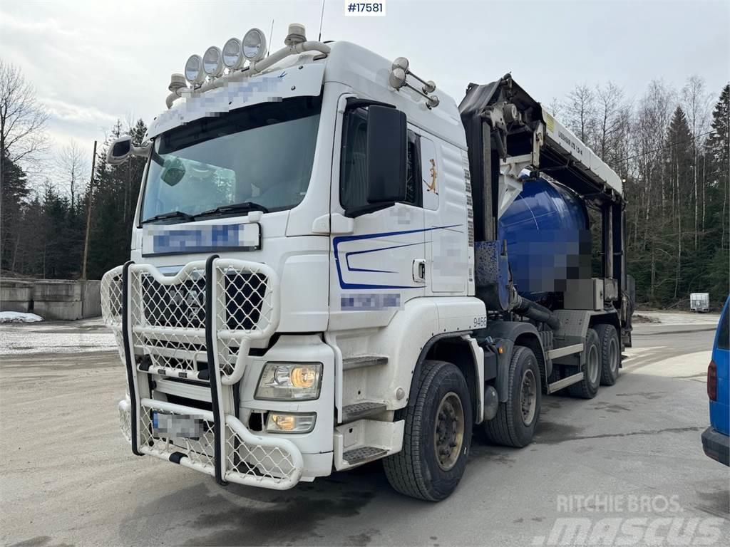 MAN TGS 35.540 8x4 concrete truck with band WATCH VIDE Avtomešalci za beton