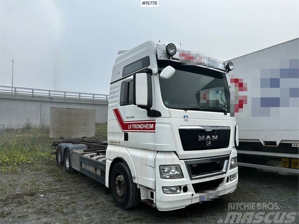 MAN TGX 26.480 6x2 Container truck w/ lift. Rep object Kontejnerski tovornjaki