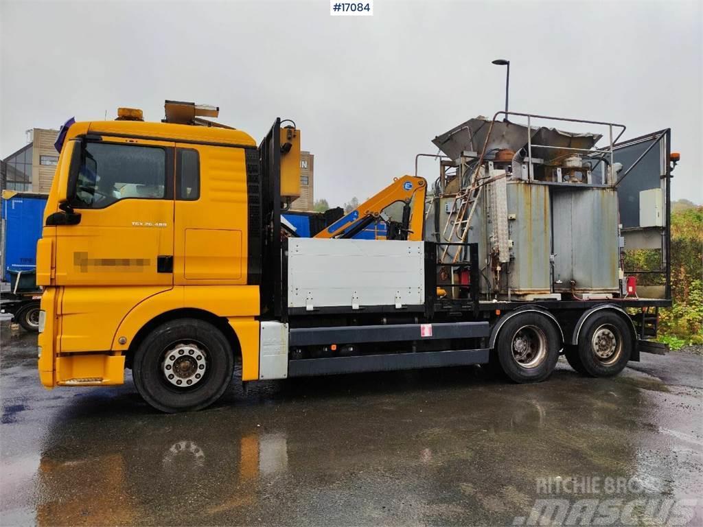 MAN TGX 26.480 Boiler truck with crane. Rep object Komunalna vozila