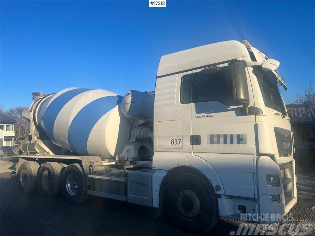 MAN TGX 35.480 8x4 Concrete truck w/ Putzmeister super Avtomešalci za beton