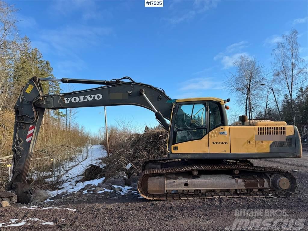Volvo EC240CL Tracked excavator w/ bucket WATCH VIDEO Bagri goseničarji