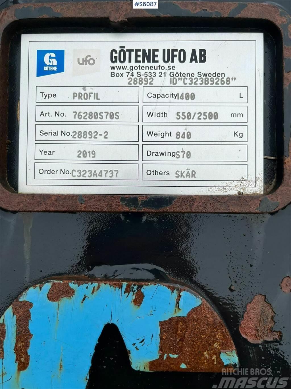 Götene UFO S70 Profile bucket Žlice