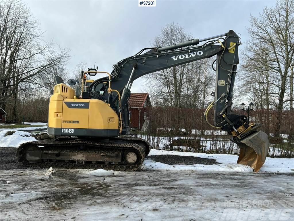 Volvo ECR145D Excavator with Engcon tiltrotator and grip Bagri goseničarji