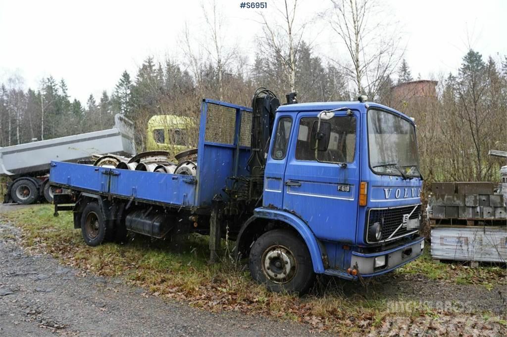 Volvo F610 4x2 Old truck with crane REP.OBJECT Tovornjaki z žerjavom