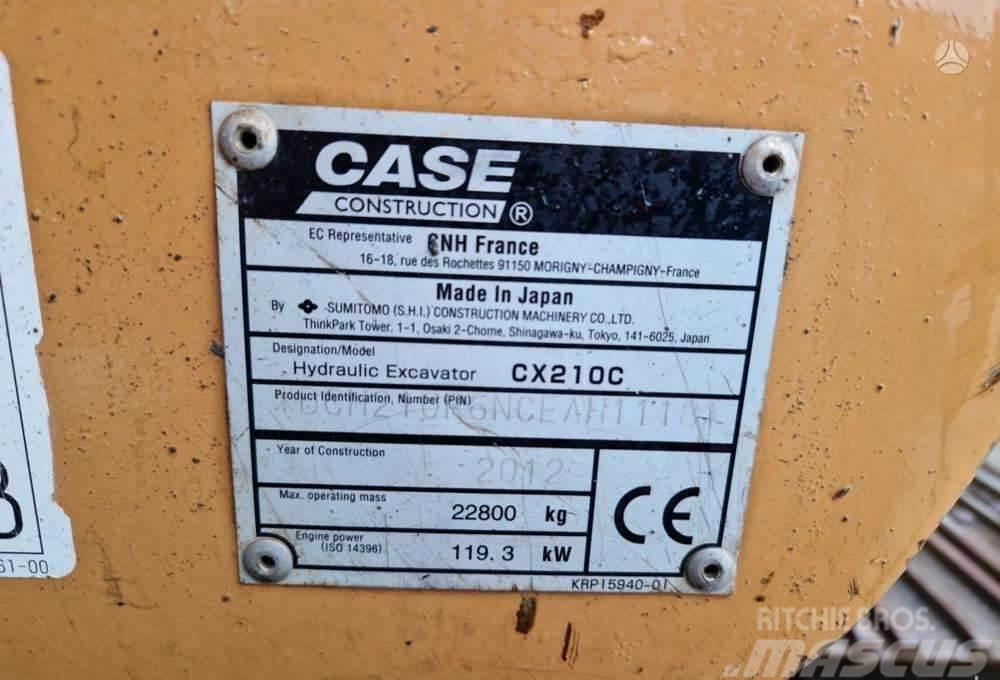 CASE CX210C garantija 300val jau LT Bagri goseničarji