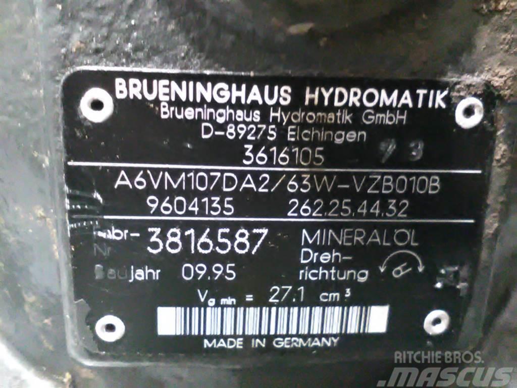 Brueninghaus Hydromatik A6VM107DA2/63W - Kramer 320 -Drive motor/Fahrmotor Hidravlika