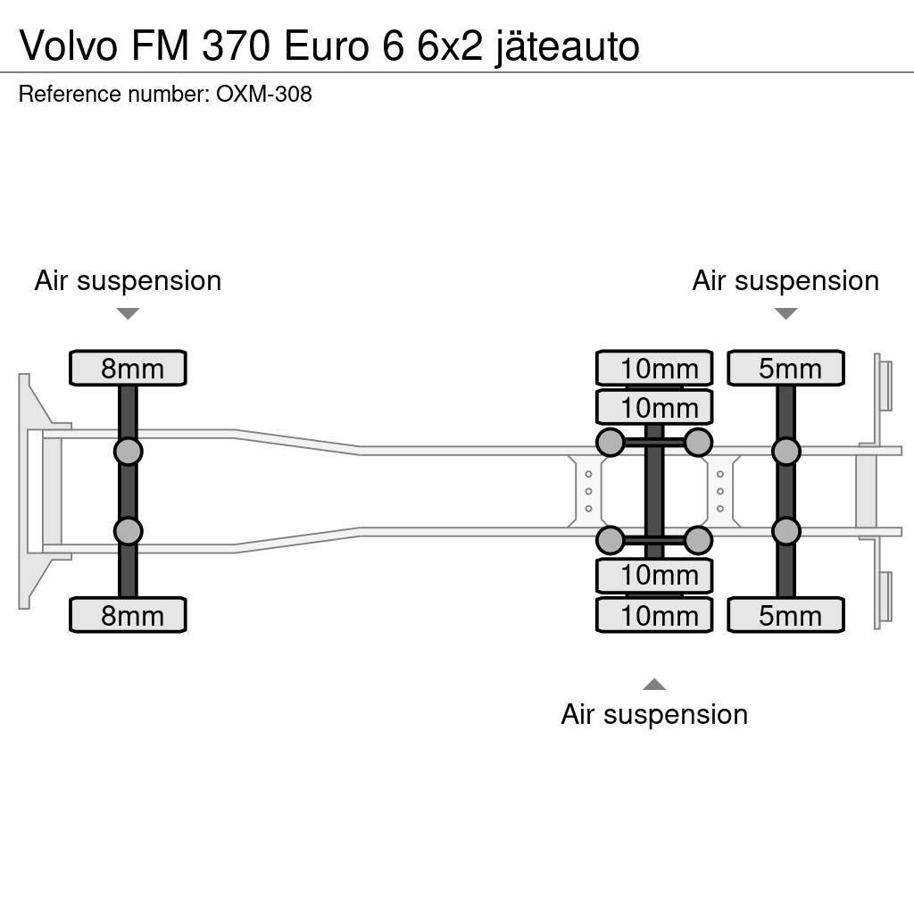 Volvo FM 370 Euro 6 6x2 jäteauto Komunalni tovornjaki
