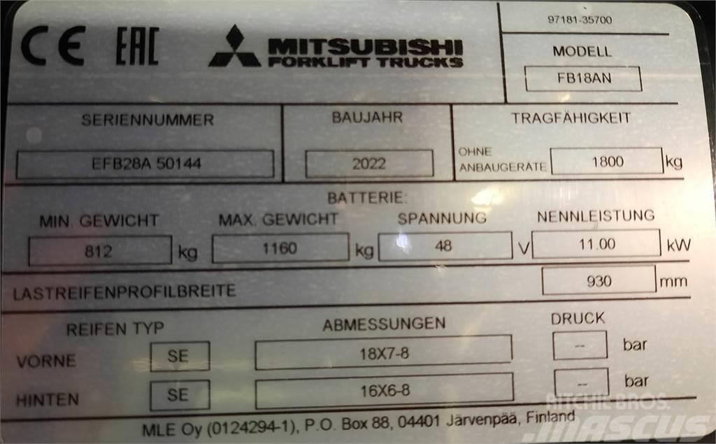 Mitsubishi FB18AN Električni viličarji