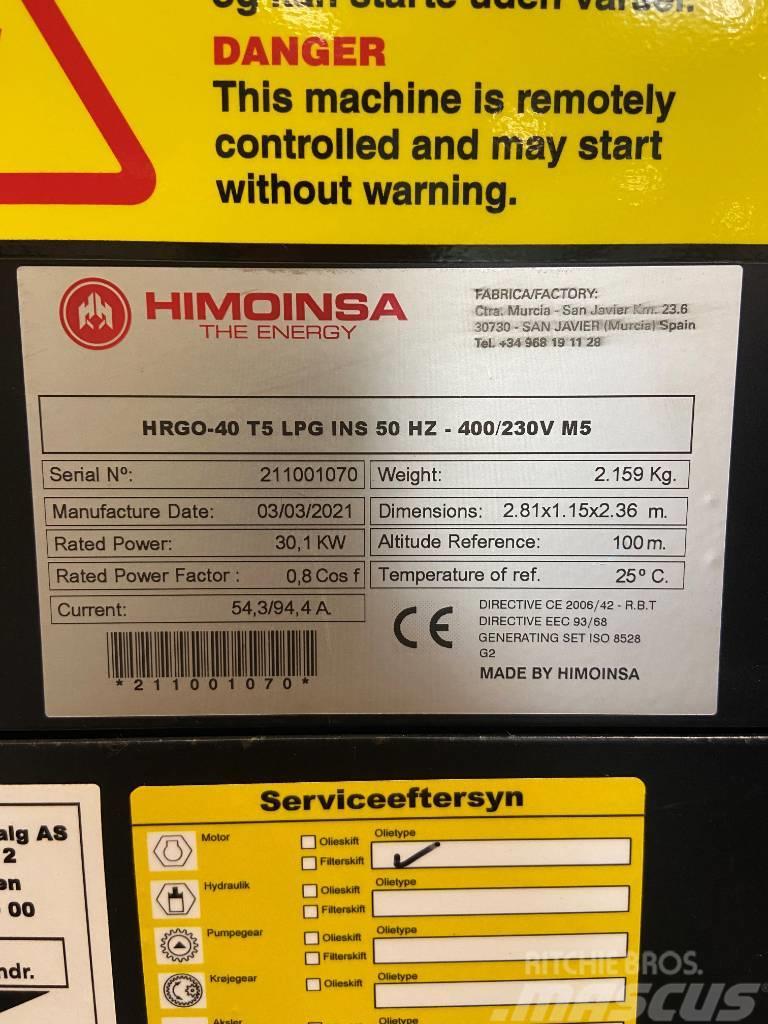 Himoinsa HRGO-40 T5 LPG Plinski agregati