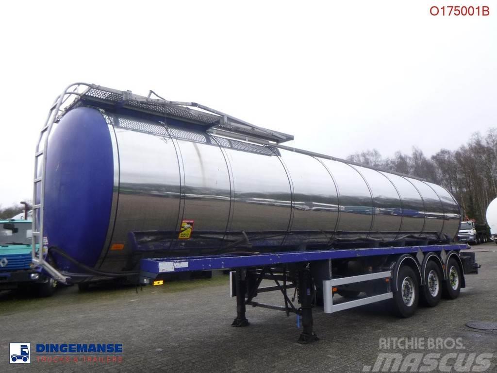 EKW Heavy oil tank inox 32.6 m3 / 1 comp Polprikolice cisterne