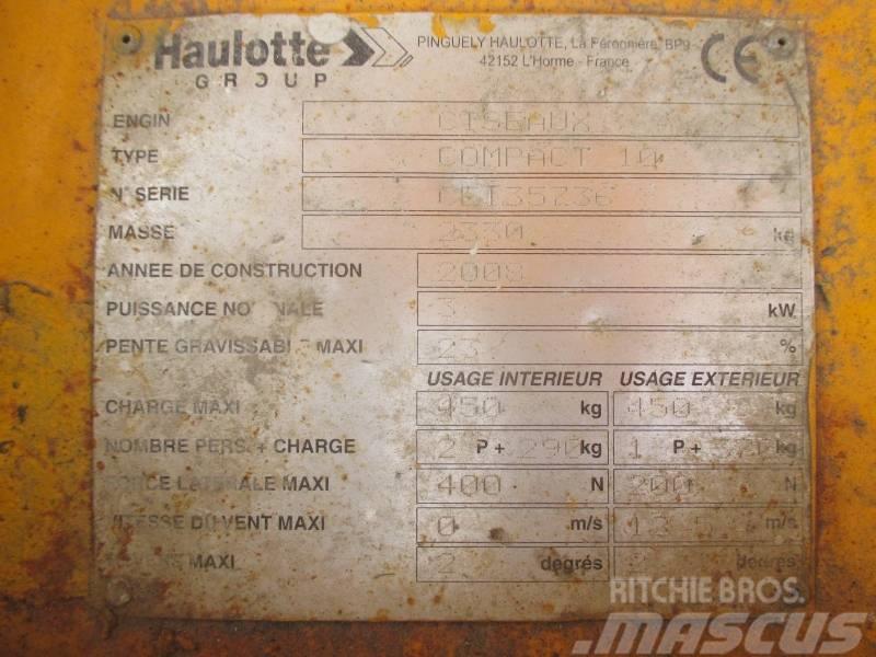 Haulotte Compact 10 Škarjaste dvižne ploščadi