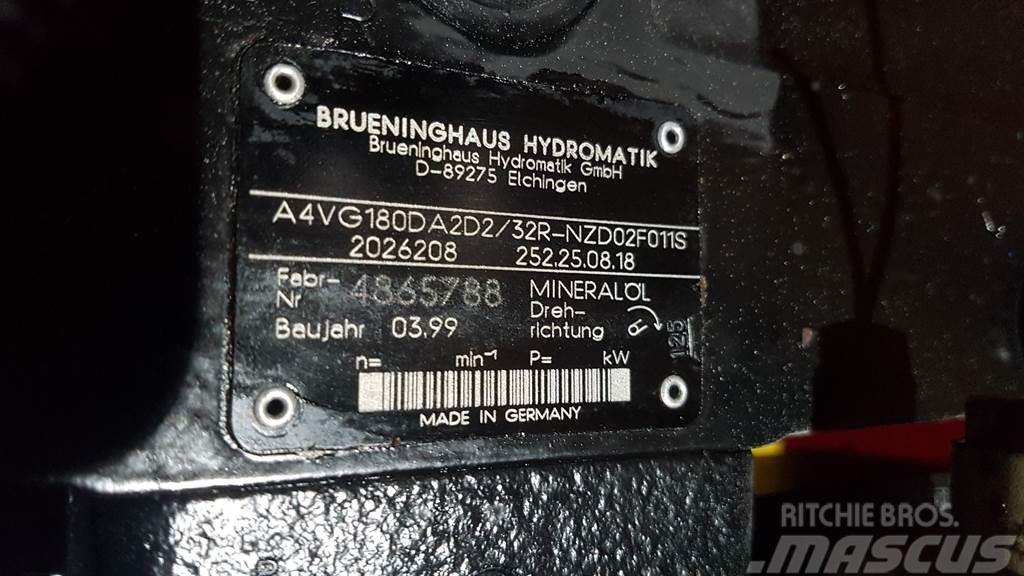 Brueninghaus Hydromatik A4VG180DA2D2/32R - Drive pump/Fahrpumpe/Rijpomp Hidravlika