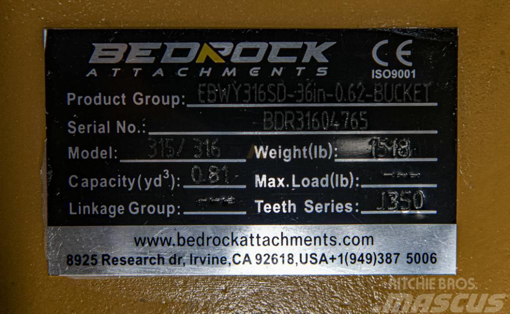 CAT 36" Severe Rock Bucket CAT 315D/F,316E/F,318D2/F Drugi deli