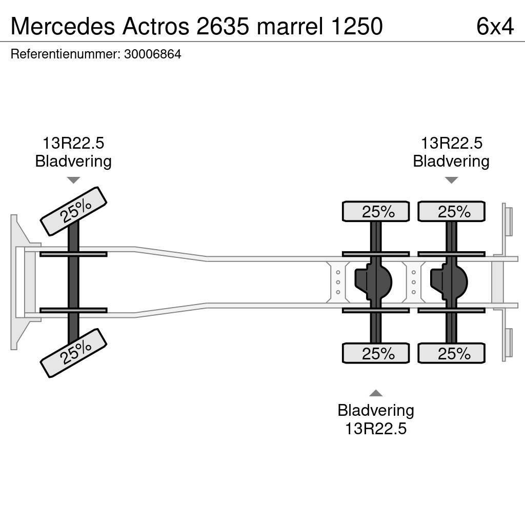 Mercedes-Benz Actros 2635 marrel 1250 Tovornjaki z žerjavom