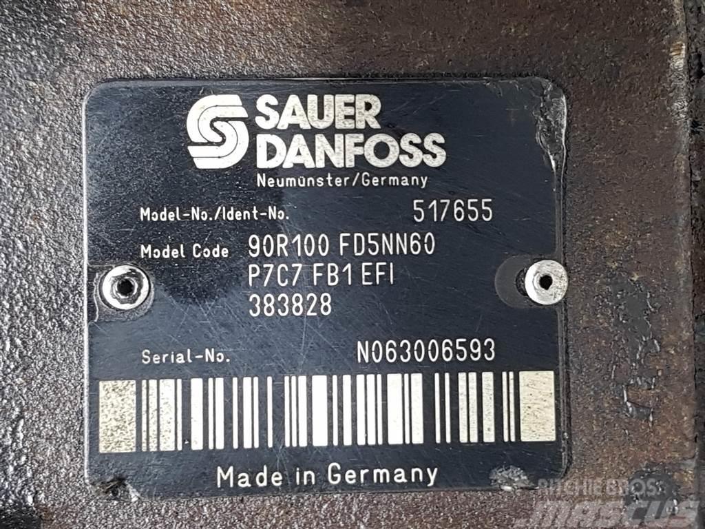 Sauer Danfoss 90R100FD5NN60P7C7-517655-Drive pump/Fahrpumpe Hidravlika