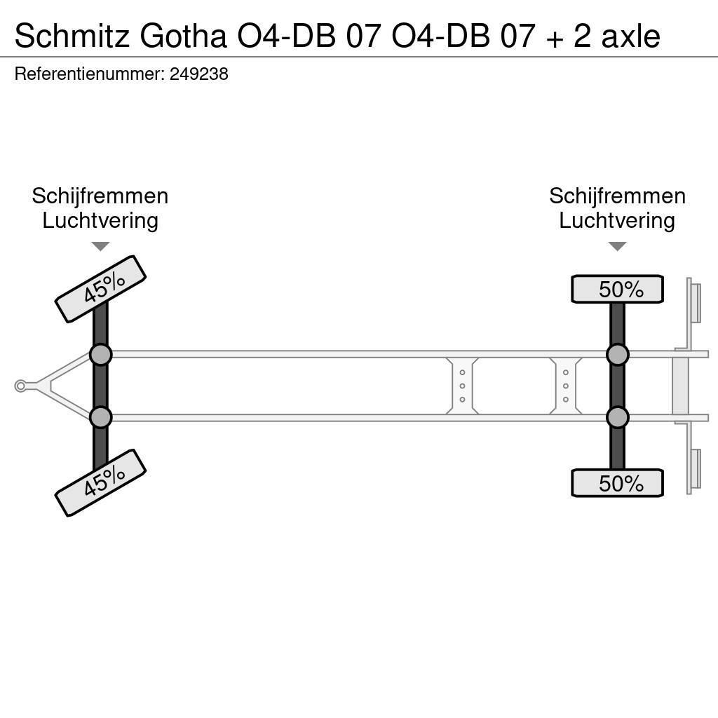 Schmitz Cargobull Gotha O4-DB 07 O4-DB 07 + 2 axle Prikolica s ponjavo