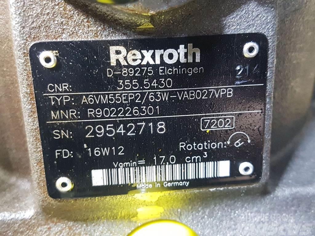 Rexroth A6VM55EP2/63W-R902226301-Drive motor/Fahrmotor Hidravlika