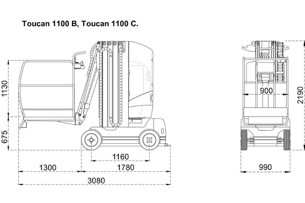 JLG Toucan 1100 Zglobne dvižne ploščadi