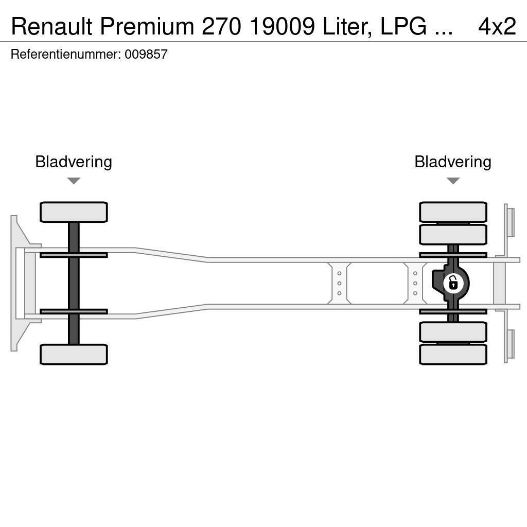Renault Premium 270 19009 Liter, LPG GPL, Gastank, Steel s Tovornjaki cisterne