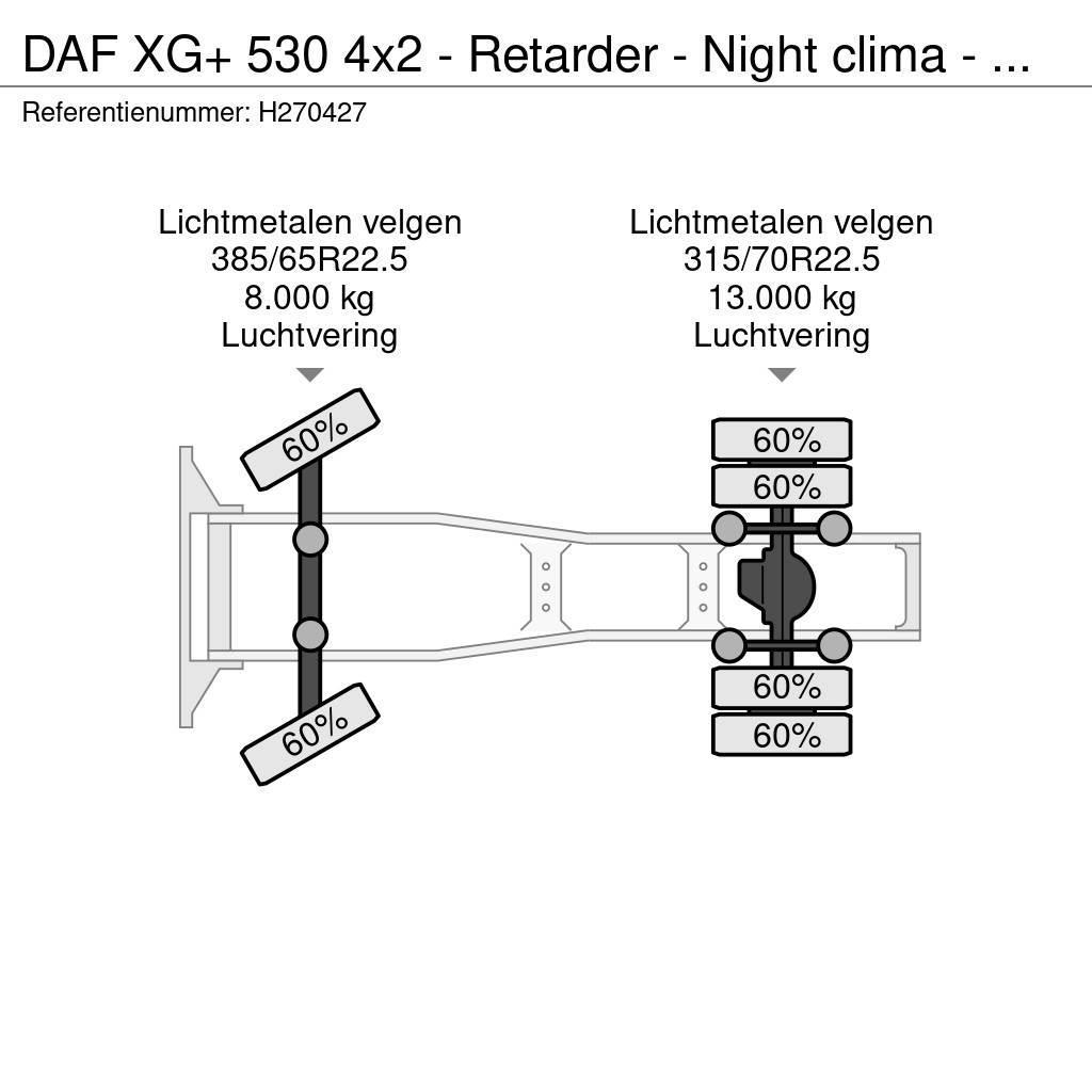 DAF XG+ 530 4x2 - Retarder - Night clima - Full air - Vlačilci
