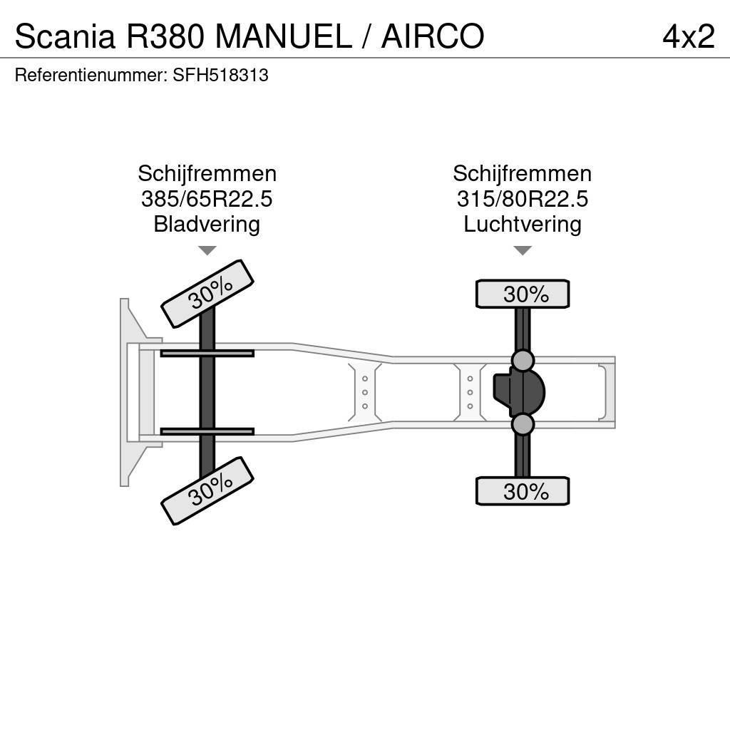 Scania R380 MANUEL / AIRCO Vlačilci