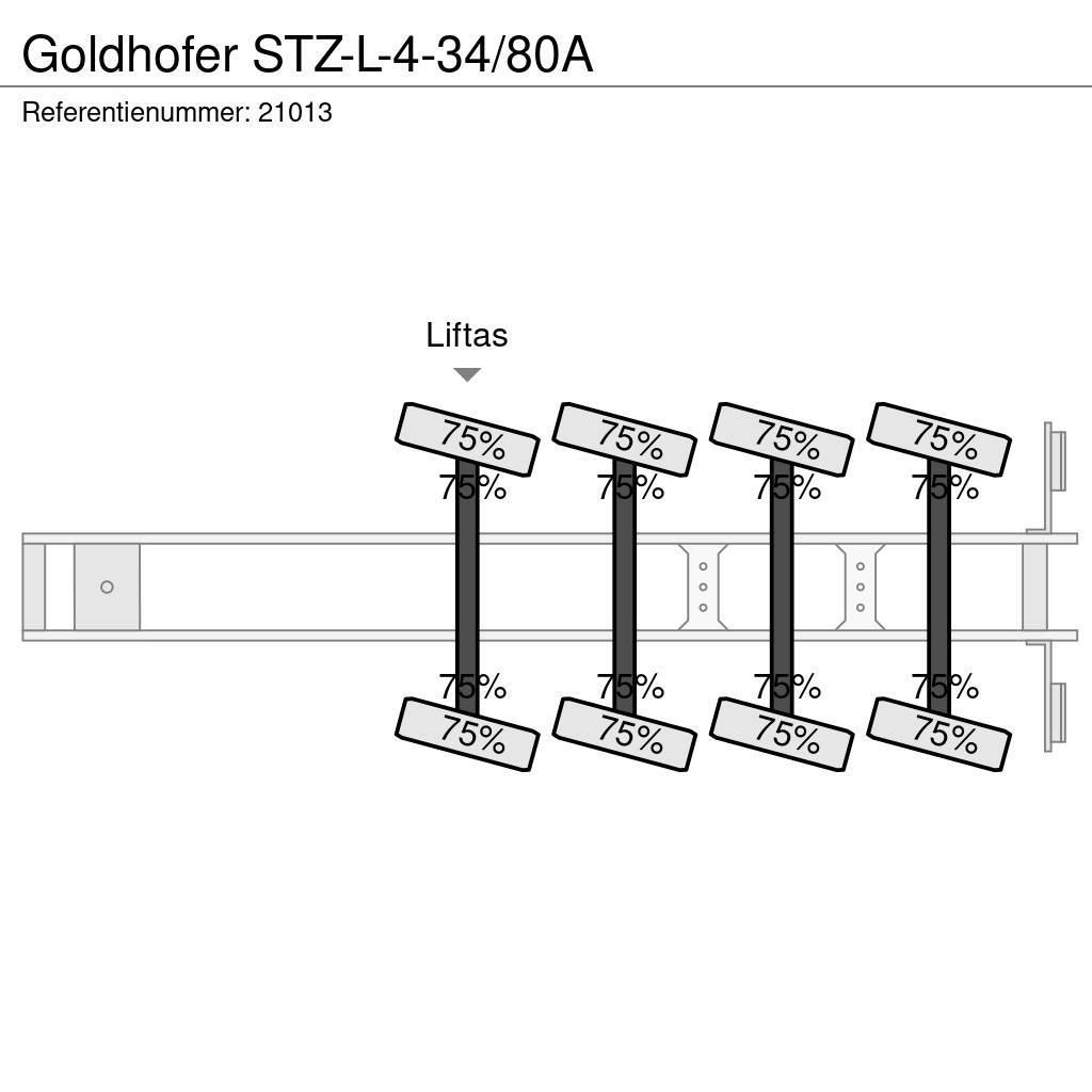 Goldhofer STZ-L-4-34/80A Nizko noseče polprikolice