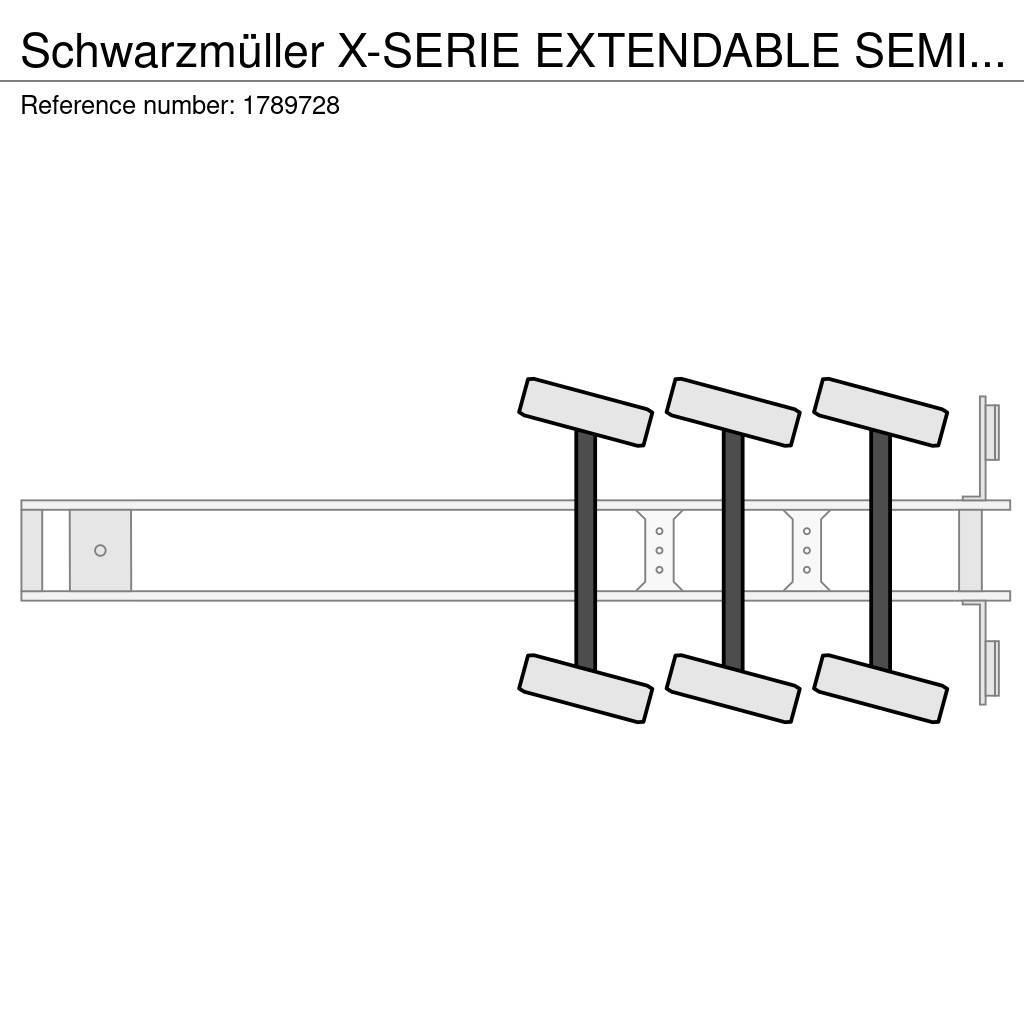 Schwarzmüller X-SERIE EXTENDABLE SEMI LOWLOADER/DIEPLADER/TIEFLA Nizko noseče polprikolice