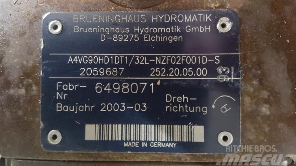 Brueninghaus Hydromatik A4VG90HD1DT1/32L - Drive pump/Fahrpumpe/Rijpomp Hidravlika